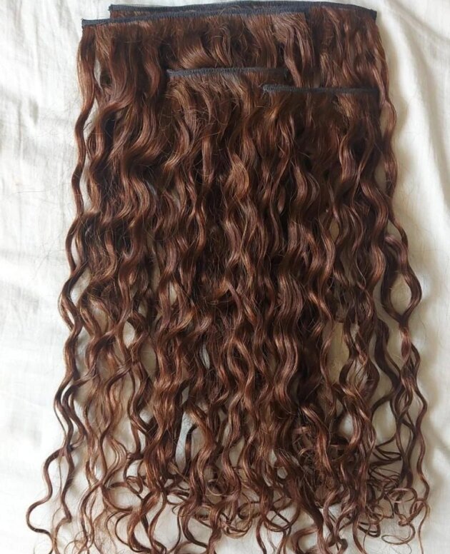 Curly Clip-In Hair Extensions- Set of 4