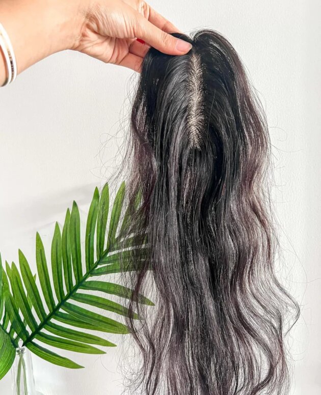 Natural Wavy Scalp Line Hair Topper – Silk Base