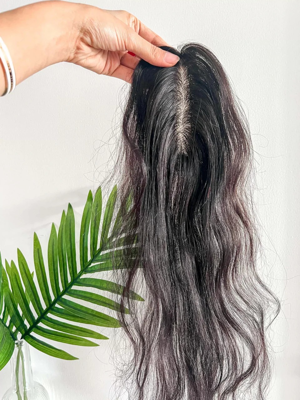 Natural Wavy Scalp Line Hair Topper – Silk Base